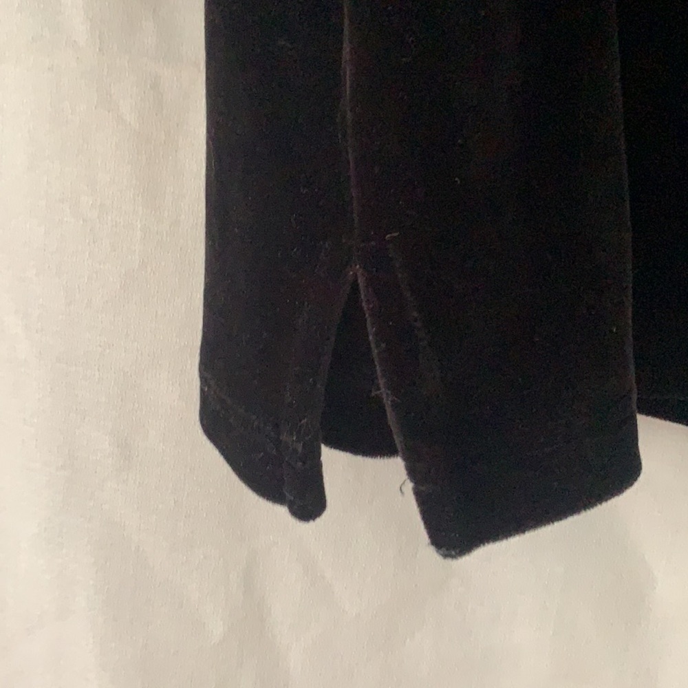 Mickey Mouse Velvet Shirt Black Long Sleeve Embroidered Pullover Vintage XL. - Picture 5 of 7